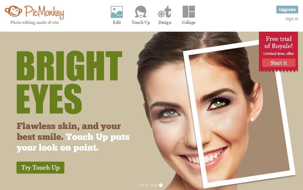 Pink Monkey Free Online Photo Editor